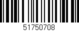 Código de barras (EAN, GTIN, SKU, ISBN): '51750708'