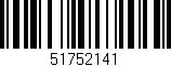 Código de barras (EAN, GTIN, SKU, ISBN): '51752141'