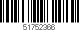 Código de barras (EAN, GTIN, SKU, ISBN): '51752366'