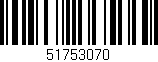 Código de barras (EAN, GTIN, SKU, ISBN): '51753070'