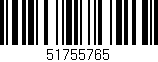 Código de barras (EAN, GTIN, SKU, ISBN): '51755765'