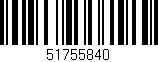 Código de barras (EAN, GTIN, SKU, ISBN): '51755840'