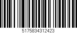 Código de barras (EAN, GTIN, SKU, ISBN): '5175834312423'