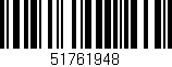 Código de barras (EAN, GTIN, SKU, ISBN): '51761948'