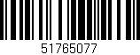 Código de barras (EAN, GTIN, SKU, ISBN): '51765077'