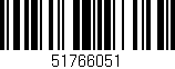 Código de barras (EAN, GTIN, SKU, ISBN): '51766051'