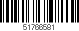 Código de barras (EAN, GTIN, SKU, ISBN): '51766581'