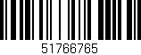 Código de barras (EAN, GTIN, SKU, ISBN): '51766765'