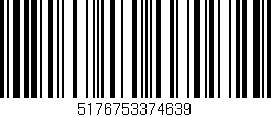 Código de barras (EAN, GTIN, SKU, ISBN): '5176753374639'