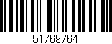 Código de barras (EAN, GTIN, SKU, ISBN): '51769764'