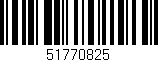 Código de barras (EAN, GTIN, SKU, ISBN): '51770825'