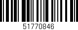 Código de barras (EAN, GTIN, SKU, ISBN): '51770846'