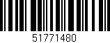 Código de barras (EAN, GTIN, SKU, ISBN): '51771480'