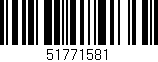 Código de barras (EAN, GTIN, SKU, ISBN): '51771581'