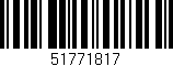 Código de barras (EAN, GTIN, SKU, ISBN): '51771817'