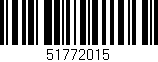 Código de barras (EAN, GTIN, SKU, ISBN): '51772015'