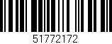 Código de barras (EAN, GTIN, SKU, ISBN): '51772172'