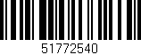 Código de barras (EAN, GTIN, SKU, ISBN): '51772540'
