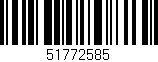 Código de barras (EAN, GTIN, SKU, ISBN): '51772585'