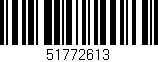 Código de barras (EAN, GTIN, SKU, ISBN): '51772613'