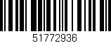 Código de barras (EAN, GTIN, SKU, ISBN): '51772936'
