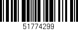 Código de barras (EAN, GTIN, SKU, ISBN): '51774299'