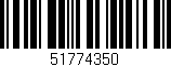 Código de barras (EAN, GTIN, SKU, ISBN): '51774350'