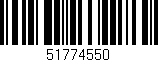 Código de barras (EAN, GTIN, SKU, ISBN): '51774550'