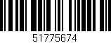Código de barras (EAN, GTIN, SKU, ISBN): '51775674'