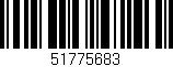 Código de barras (EAN, GTIN, SKU, ISBN): '51775683'