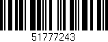 Código de barras (EAN, GTIN, SKU, ISBN): '51777243'