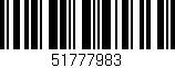 Código de barras (EAN, GTIN, SKU, ISBN): '51777983'