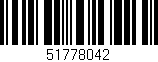 Código de barras (EAN, GTIN, SKU, ISBN): '51778042'