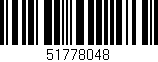 Código de barras (EAN, GTIN, SKU, ISBN): '51778048'