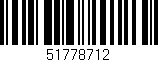 Código de barras (EAN, GTIN, SKU, ISBN): '51778712'