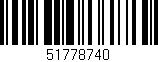 Código de barras (EAN, GTIN, SKU, ISBN): '51778740'