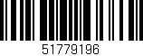 Código de barras (EAN, GTIN, SKU, ISBN): '51779196'