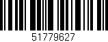 Código de barras (EAN, GTIN, SKU, ISBN): '51779627'