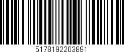 Código de barras (EAN, GTIN, SKU, ISBN): '5178192203891'