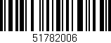 Código de barras (EAN, GTIN, SKU, ISBN): '51782006'