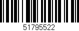 Código de barras (EAN, GTIN, SKU, ISBN): '51795522'