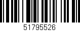 Código de barras (EAN, GTIN, SKU, ISBN): '51795526'