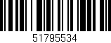 Código de barras (EAN, GTIN, SKU, ISBN): '51795534'