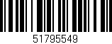 Código de barras (EAN, GTIN, SKU, ISBN): '51795549'