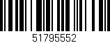 Código de barras (EAN, GTIN, SKU, ISBN): '51795552'