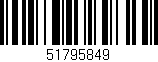 Código de barras (EAN, GTIN, SKU, ISBN): '51795849'