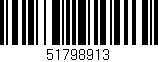 Código de barras (EAN, GTIN, SKU, ISBN): '51798913'