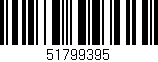 Código de barras (EAN, GTIN, SKU, ISBN): '51799395'
