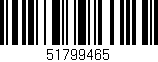 Código de barras (EAN, GTIN, SKU, ISBN): '51799465'