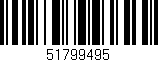 Código de barras (EAN, GTIN, SKU, ISBN): '51799495'